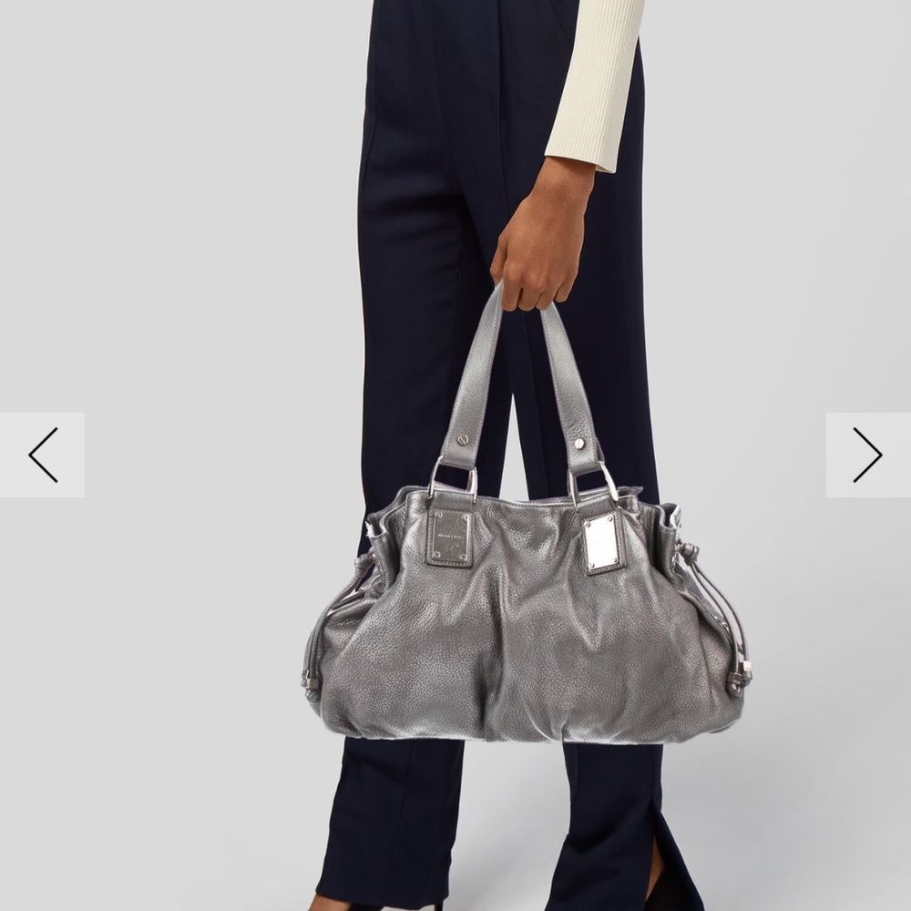 Michael Kors Metallic Silver Shoulder Bag - Picture 1 of 11